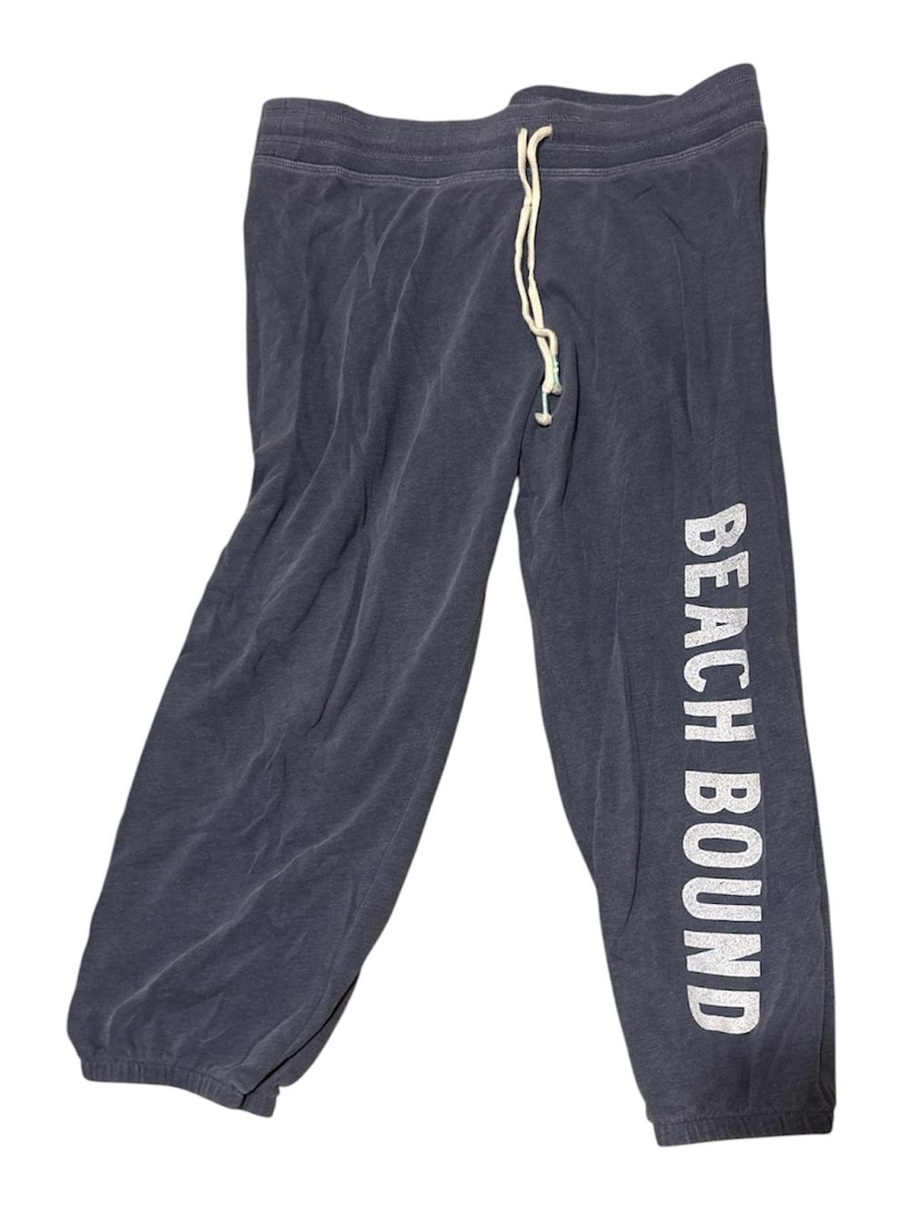Victoria's Secret Navy 'Beach Bound' Cropped Jogger Pants vintage Y2K